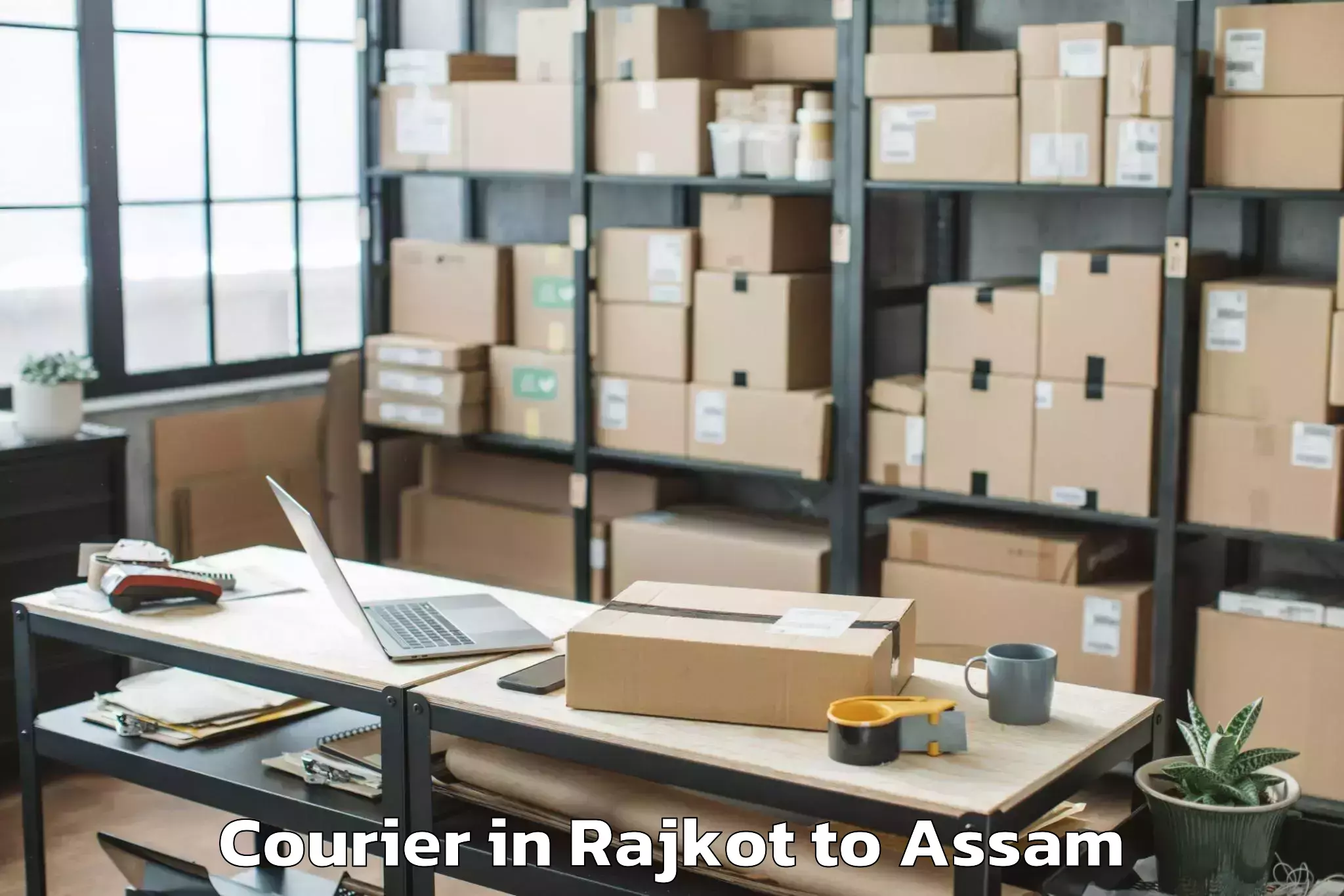 Book Rajkot to Boko Courier Online